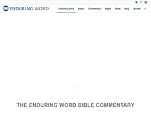 Tablet Screenshot of enduringword.com